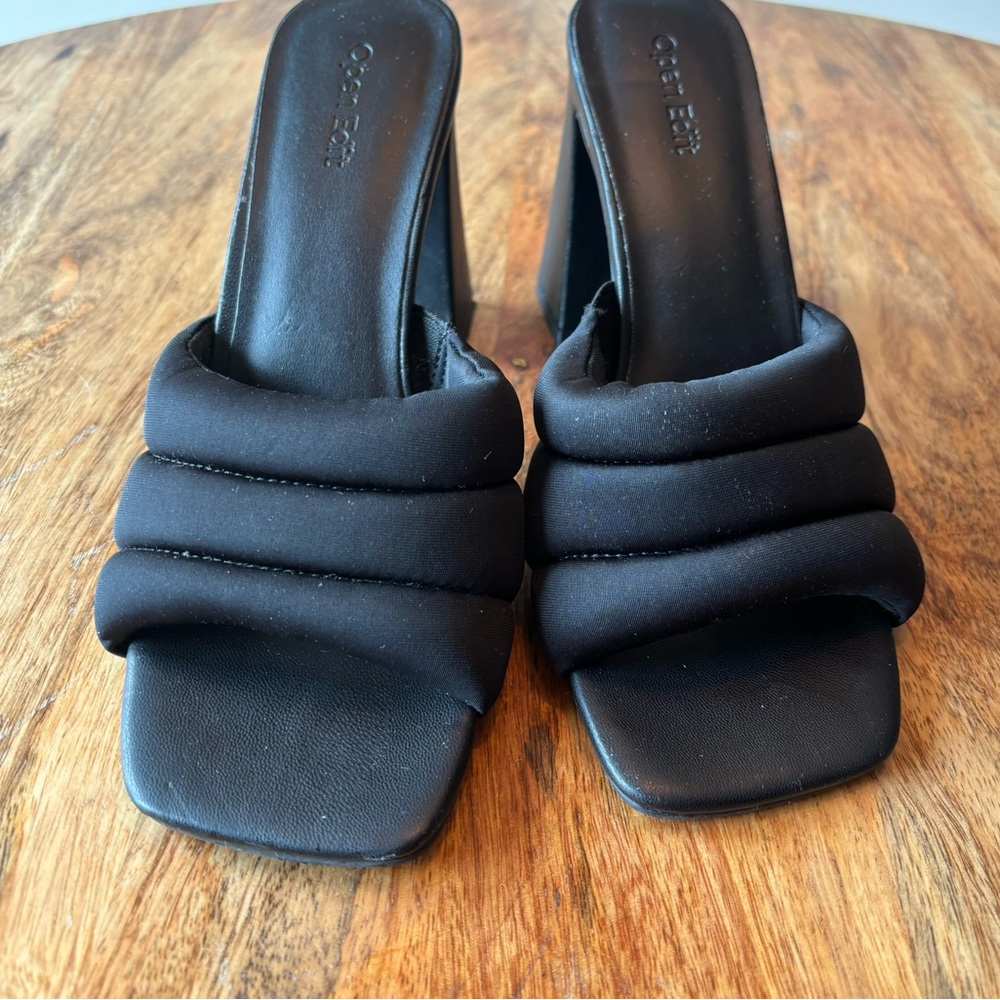Open Edit Sheena Square Toe Heel - Picture 2 of 12